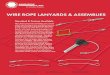 WIRE ROPE LANYARDS & ASSEMBLIES - Innovative Components · 2019-04-24 · Wire Rope Lanyards are stocked in both stainless and galvanized wire. Standard lanyards are readily available