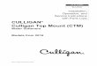 CULLIGAN Culligan Top Mount (CTM)...NOTE Check with your public works department for applicable local plumbing and sanitation codes. Fol-low local codes if they differ from the standards