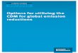 Options for utilizing the CDM for global emission reductions · Options for utilizing the CDM for global emission reductions CLIMATE CHANGE 09/2010 | CLIMATE CHANGE | 09/2010. ENVIRONMENTAL