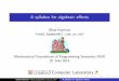 A syllabus for algebraic e ects - Department of Computer Science, … · 2016-09-06 · Enter: e ects Moggi’s c Semantic concepts I Failure of equational theory I Adequacy and the