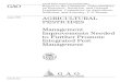 GAO-01-815 Agricultural Pesticides: Management ...Integrated Pest Management GAO-01-815. Page i GAO-01-815 Agricultural Pesticides Letter 1 Results in Brief 2 Background 3 USDA Estimates
