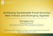 Achieving Sustainable Food Security: New Trends and ... · 2009 Global Hunger Index. Shenggen Fan, IFPRI, February 2010 Progress towards 10% budget allocation of the Maputo Declaration