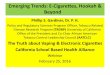 Emerging Trends: E-Cigarettes, Hookah & Beyondcshca-wpengine.netdna-ssl.com/wp-content/uploads/2013/02/...Youth E-Cig Use Continues to Rise • Youth Smoking Rates Fall; E -Cigarette