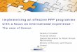 Implementing an effective PPP programme with a focus on … · 2010-11-26 · Implementing an effective PPP programme with a focus on international experience – The case of Greece