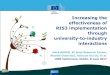 RIS3 implementation Joint Research Centre through university-to … · 2017-07-20 · 1 The European Commission’s science and knowledge service Joint Research Centre Increasing