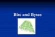 Bits and Bytesfon10.weebly.com/uploads/1/3/4/7/13472506/3_bits_bytes.pdf · Bits and Bytes. Decimal Numbers The easiest way to understand bits is to compare them to something you