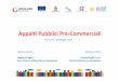 Appalti Pubblici Pre-Commerciali - [MIDES] Forges...Sfide sociali S3 -Smart Puglia 2020 • Città e territori sostenibili (risorse idriche, controllo e gestione del territorio, air