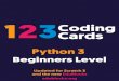 Python 3 Beginners Level1: Say Hello! 1 2 3 Scratch EduBlocks Python Hello! Hello! How to run your code: EduBlocks Click the Run Button Python Press Play Scratch Click the first block
