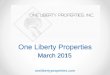 One Liberty Properties · Highest State Concentration by 2015 Contractual Rental Income (1) State Number of Properties 2015 Contractual Rental Income % of 2015 Contractual Rental