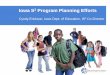 Iowa S3 Program Planning Efforts - Safe Supportive Learningsafesupportivelearning.ed.gov/sites/default/files/sssta/... · 2012-04-17 · into its Comprehensive School Improvement