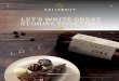 LET’S WRITE GREAT STORIES TOGETHER€¦ · White Chocolate Mousse Mix - 58.5% Callebaut White Chocolate dry mix bag/box: 10 X 800 g 17.6: 42 * - None: NAN-CR-HA3714-T64: Crushed,