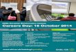 Careers Day: 16 October 2014 · EMBL-European Bioinformatics Institute Careers Day: 16 October 2014 Overview Our career days are the perfect opportunity for scientists who are considering
