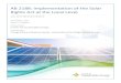 AB 2188: Implementation of the Solar Rights Act at …...AB 2188 Implementation Guide 4I. Executive Summary AB 2188 modifies specific statutes that compose the Solar Rights Act. The