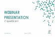 WEBINAR PRESENTATION€¦ · An increase by compared to Q1 2018 Net sales by pharmacies Net sales by Silvanols Net sales by Tonus Elast and Elast Medical-5 000 10 000 15 000 20 000