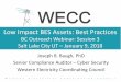 Low Impact BES Assets: Best Practices...Low Impact BES Assets: Best Practices BC Outreach Webinar: Session 3 Salt Lake City UT –January 9, 2018 Joseph B. Baugh, PhD Senior Compliance