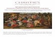HIGHLIGHT HRISTIE’S SALE OF OLD MASTER PAINTINGS · 2013-05-20 · HIGHLIGHT HRISTIE’S SALE OF OLD MASTER PAINTINGS FRESH-TO-THE-MARKET WORKS FROM INSTITUTIONS AND PRIVATE COLLECTIONS