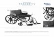 Invacare Tracer Iv · 2018-01-10 · Invacare ® Tracer ® Iv WheelchaIr The Invacare® Tracer® IV Wheelchair features superior durability, rollability and streamlined looks. It
