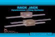 RACK JACK - andantex.com · The standard design of the rack includes a mounting thread (M x t, stated in the table) on both ends. Please inquire for custom machined rack ends according