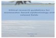 Ethical research guidelines for wastewater-based ... · chemistry, biology, mathematics, economics, engineering, epidemiology, forensic sciences, social science, law and criminology