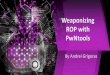 Weaponizing ROP with PwNtools - HackTheZone · 2019-11-25 · a. Program Level - Canaries (SSP stack guard) Their goal is to protect the stack frame from being overwritten by the