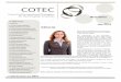 Newsletter - COTEC · across Europe about occupational therapy, but also a resource for occupational therapists. The Website serves as an online representation of a unified occupational