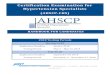 ASH Certified Hypertension Clinician Examination(ASH-CHC)€¦ · *Formerly the ASH Specialist Program, Inc.  . Certification Examination for Hypertension Specialists 