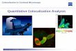 Colocalization in Confocal Microscopy · 2016-01-11 · Colocalization in Confocal Microscopy Carl Zeiss - TASC - Dr. René Hessling 29/10/2015 14 Scattergram Data table Interactive