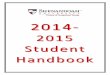 Student Handbook 14-15 · 2018-09-01 · 6 With!the!master!plan!as!a!guide,Shenandoah!University!will!aggressively!seek!toprovide facilitiesandinfrastructurethatinspiretransformativelearningandstudentsuccess