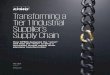 Transforming a Tier 1 industrial manufacturer's supply chain · facilitate taking control of many supply chain costs. With the client, KPMG designed the target operating model (TOM)