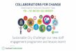 Sustainable City Challenge: our new staff engagement ... · – Different styles of actions attracts a wider audience – Make it inclusive – University wide challenges provide
