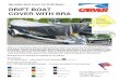DRIFT COVER W BRA - Carver Covers · Specialty Boat Cover for Drift Boats DRIFT BOAT COVER WITH BRA This is a customized boat cover designed to protect the front of the drift boat