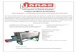 UPGRADED WITH NEW CONTROLLER FEATURESjonesmixers.co.za/.../2017/12/JONES-RIBBON-BLENDER.pdf · The Jones ribbon blender has a stationary shell with one rotating horizontal spirals