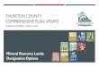 Thurston County Comprehensive Plan Update · 2019-04-15 · Would require the county to conduct extensive, countywide biological and other studies to serve as the basis of criteria