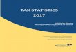 TAX STATISTICS 2017 · Table 6 Department of Revenue Collections, by Fund and Tax, FY 2016-2017 12-14 . Table 7 Department of Revenue Expenses and Collections, Average Cost of Collections,
