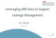 Leveraging AMI Data to Support Leakage Management · 2017-10-16 · Leveraging AMI Data to Support Leakage Management ... • All recording activity, data upload, and analyzing is