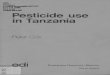 TKEUBRAOT POmiANO Pesticide use in Tanzania...Statistical analysis of the data included simple linear regression and multiple linear regression using procedures described by Gomez