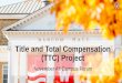 Title and Total Compensation (TTC) Project · UW Employee Engagement in SJD Development. Participation in large events • Forums ... Fall 2017. Feedback from over 3,200 employees