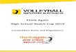 Think Again High School Beach Cup 2019 - Volleyball WA · Think Again High School Beach Cup Rules and Regulations January 2019 All members of the School Team must play a minimum of