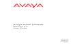 Avaya Audio Consoledownloads.avaya.com/elmodocs2/meeting_exchange/R5.0/04-60219… · Avaya Audio Console is a Web-based application that enables Moderators to control conferences