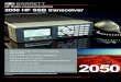 2050 HF Transceiver Brochure A24 - Surya Tel · 2018-10-09 · 912 multi-wire broadband dipole base station antenna P/N BC91200 2050 HF transceiver RF module with remote head engaged
