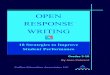 OPEN RESPONSE WRITING - collinsed.comcollinsed.com/PDFs/227-B Open Response Preview.pdf · Giving frequent open response questions is not only test prep, it is good teaching. From