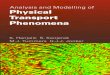 Analysis and Modelling of Physical Transport Phenomena Analysis and Modelling of Physical Transport