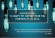 INTRODUCING 16 WAYS TO GROW YOUR C&I PORTFOLIO IN …...16 WAYS TO GROW YOUR C&I PORTFOLIO IN 2016. It’s that time of year again – time to set goals and make things happen. With