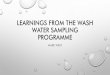 Learnings from the wash water sampling programme · the test method for the analysis of nitrates should be according to standard seawater analysis as described in grasshoff et al