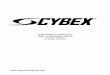 Cybex Eagle Leg Extension Owner’s and Service Manual ... · Cybex Eagle 11050 Leg Extension Owner’s Manual Safety Page 1-1 Safety Read the Owner’s Manual carefully before assembling,