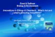 Frost & Sullivan Energy & Environment Innovations in ... · algorithms for automation and energy management Connection and integrationof energy prosumers, grid assets, electric vehicles,