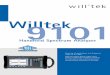Willtek DS 9101 0205 EN - gruppompb.uk.com · Willtek 9101 Handheld Spectrum Analyzer The 9101 Handheld Spectrum Analyzer provides RF engineers with the excellent performance of a