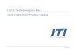 2020 Commercial Product Catalog - itiengineering.com Product Catalog.pdf · ITI 2020 Commercial Product Catalog 06012020-1 Irvin Technologies, Inc. 1081 Willa Springs Drive Winter
