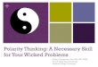 Polarity Thinking: A Necessary Skill for Your Wicked Problems · Polarities are interdependent pairs of different, competing, or opposite values or points of view Polarities are all