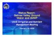 Status Report: Salinas Valley GroundSalinas Valley Ground Water …cemonterey.ucanr.edu/files/85500.pdf · SALINAS VALLEY GROUND WATER LEVELS 1945-2006 Annual Averages 10.0 20.0 The